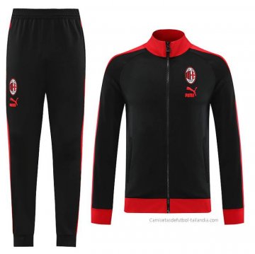 Chandal de Chaqueta del AC Milan 2023-2024 Negro Chandal de Chaqueta del AC Milan 2023-2024 Negro