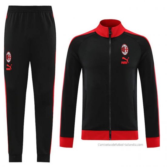 Chandal de Chaqueta del AC Milan 2023-2024 Negro - Haga un click en la imagen para cerrar
