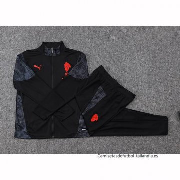 Chandal de Chaqueta del AC Milan 2025-2026 Negro