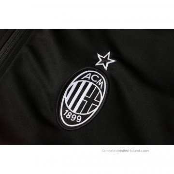 Chandal de Chaqueta del AC Milan 2021-2022 Negro