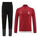 Chandal de Chaqueta del AC Milan 2023-2024 Rojo Oscuro