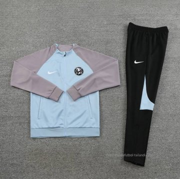 Chandal de Chaqueta del America 2022-2023 Azul y Gris