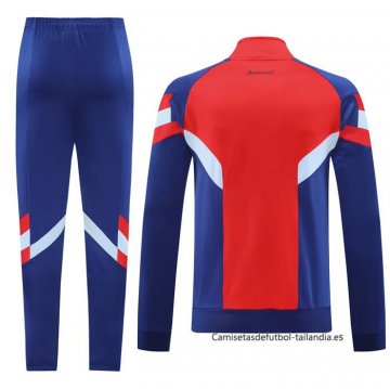Chandal de Chaqueta del Arsenal 2024-2025 Rojo Azul