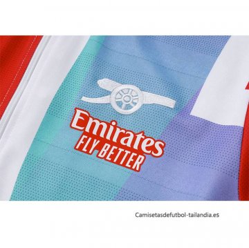 Chandal de Chaqueta del Arsenal Nino 2024-2025 Rojo y Blanco