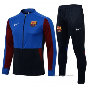 Chandal de Chaqueta del Barcelona 2021-2022 Azul y Rojo Chandal de Chaqueta del Barcelona 2021-2022 Azul y Rojo