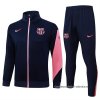 Chandal de Chaqueta del Barcelona 2025-2026 Azul Rosa