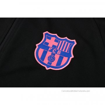 Chandal de Chaqueta del Barcelona Nino 2021-2022 Negro