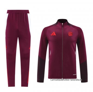 Chandal de Chaqueta del Bayern Munich 2024-2025 Rojo Chandal de Chaqueta del Bayern Munich 2024-2025 Rojo