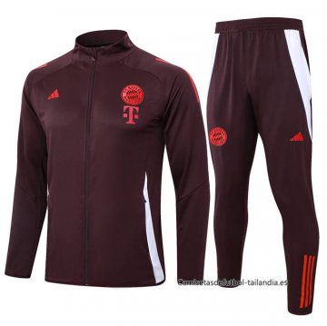 Chandal de Chaqueta del Bayern Munich Nino 2024-2025 Rojo Chandal de Chaqueta del Bayern Munich Nino 2024-2025 Rojo