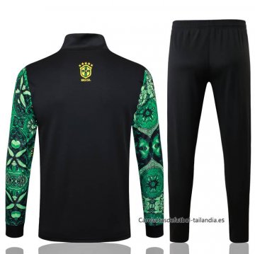 Chandal de Chaqueta del Brasil Jesus 2024-2025 Verde