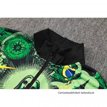 Chandal de Chaqueta del Brasil Jesus Nino 2024-2025 Verde