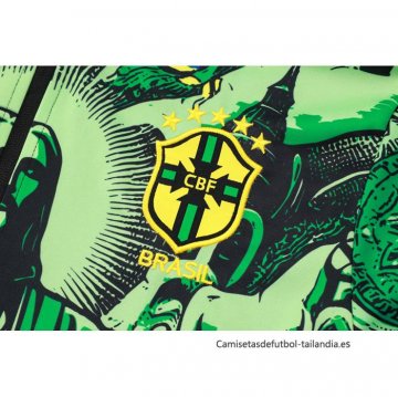 Chandal de Chaqueta del Brasil Jesus Nino 2024-2025 Verde