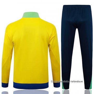 Chandal de Chaqueta del Brasil Nino 2025-2026 Amarillo