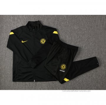 Chandal de Chaqueta del Chelsea 2021-2022 Negro