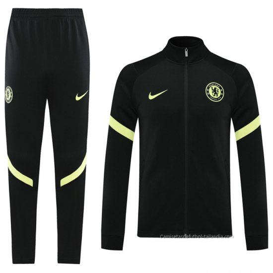 Chandal de Chaqueta del Chelsea 2021-2022 Negro - Haga un click en la imagen para cerrar