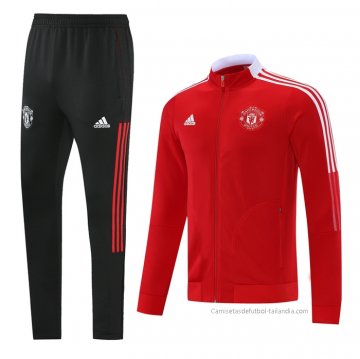Chandal de Chaqueta del Manchester United 2021-2022 Rojo