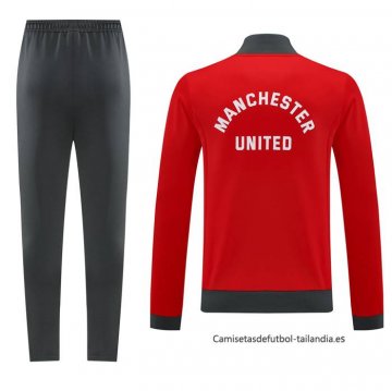 Chandal de Chaqueta del Manchester United 2024-2025 Rojo