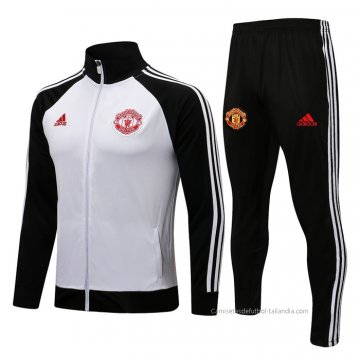Chandal de Chaqueta del Manchester United 2021-2022 Blanco Chandal de Chaqueta del Manchester United 2021-2022 Blanco