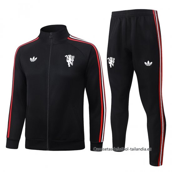 Chandal de Chaqueta del Manchester United Nino 2026-2027 Negro - Haga un click en la imagen para cerrar
