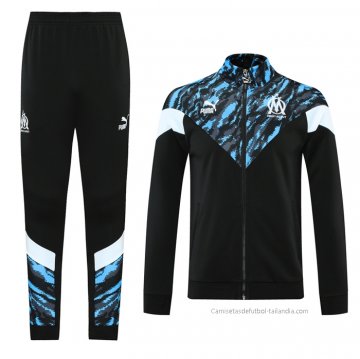 Chandal de Chaqueta del Olympique Marsella 2021 Negro Chandal de Chaqueta del Olympique Marsella 2021 Negro