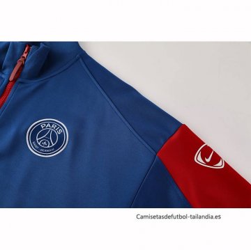 Chandal de Chaqueta del Paris Saint-Germain 2025-2026 Azul Rojo