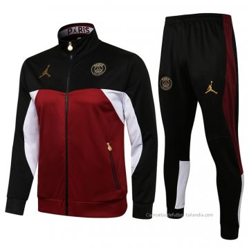 Chandal de Chaqueta del Paris Saint-Germain 2021-2022 Rojo Chandal de Chaqueta del Paris Saint-Germain 2021-2022 Rojo