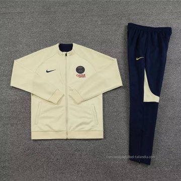 Chandal de Chaqueta del Paris Saint-Germain 2023-2024 Amarillo
