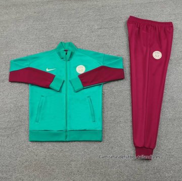 Chandal de Chaqueta del Paris Saint-Germain 2024-2025 Verde