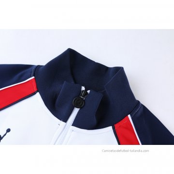 Chandal de Chaqueta del Paris Saint-Germain Jordan 2021-2022 Blanco