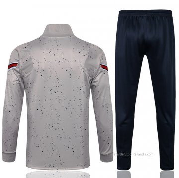 Chandal de Chaqueta del Paris Saint-Germain Jordan 2021-2022 Gris