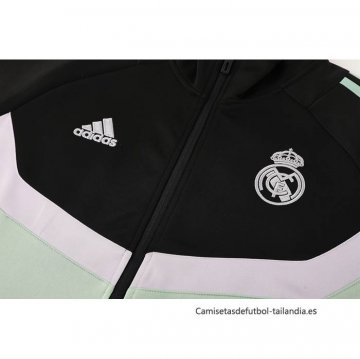 Chandal de Chaqueta del Real Madrid 2024-2025 Negro Verde