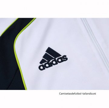 Chandal de Chaqueta del Real Madrid Nino 2025-2026 Blanco Negro
