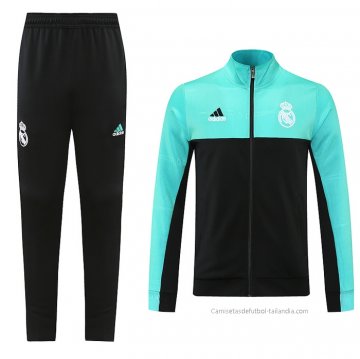 Chandal de Chaqueta del Real Madrid Special 2021-2022 Negro y Verde Chandal de Chaqueta del Real Madrid Special 2021-2022 Negro y Verde