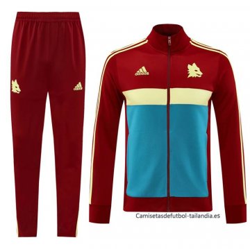 Chandal de Chaqueta del Roma 2024-2025 Rojo Azul Chandal de Chaqueta del Roma 2024-2025 Rojo Azul