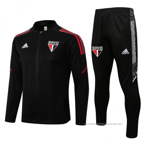 Chandal de Chaqueta del Sao Paulo 2022-2023 Negro - Haga un click en la imagen para cerrar