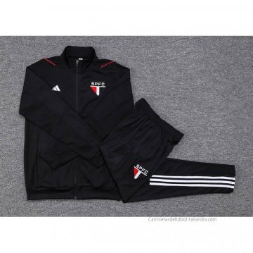 Chandal de Chaqueta del Sao Paulo 2023-2024 Negro