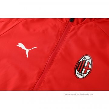 Chandal de Rompevientos del AC Milan 2021 Rojo