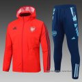 Chandal de Rompevientos del Arsenal 2024-2025 Rojo