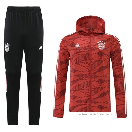 Chandal de Rompevientos del Bayern Munich 2021-2022 Rojo - Haga un click en la imagen para cerrar
