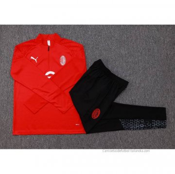 Chandal de Sudadera del AC Milan 2023-2024 Rojo