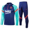 Chandal de Sudadera del Barcelona 2021-2022 Azul Chandal de Sudadera del Barcelona 2021-2022 Azul