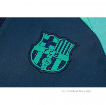 Chandal de Sudadera del Barcelona Nino 2023-2024 Azul