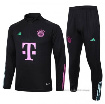 Chandal de Sudadera del Bayern Munich 2023-2024 Negro Chandal de Sudadera del Bayern Munich 2023-2024 Negro