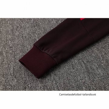 Chandal de Sudadera del Bayern Munich Nino 2024-2025 Rojo Oscuro