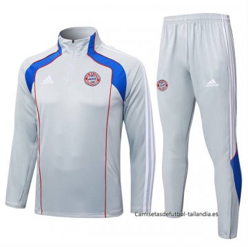 Chandal de Sudadera del Bayern Munich Nino 2025-2026 Gris