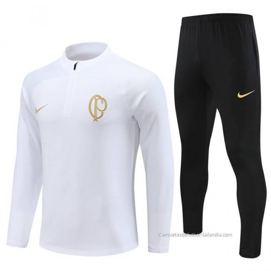 Chandal de Sudadera del Corinthians Nino 2023-2024 Blanco - Haga un click en la imagen para cerrar