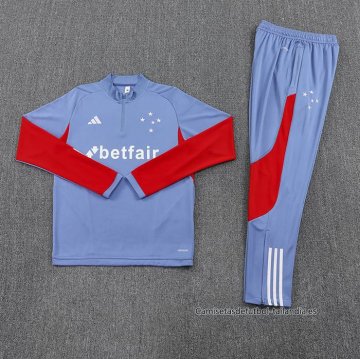 Chandal de Sudadera del Cruzeiro Nino 2025-2026 Azul