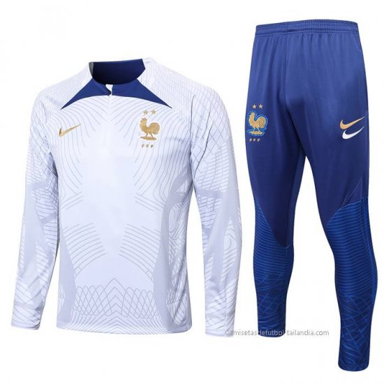 Chandal de Sudadera del Francia 2022-2023 Blanco - Haga un click en la imagen para cerrar