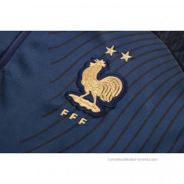Chandal de Sudadera del Francia Nino 2022-2023 Azul Oscuro