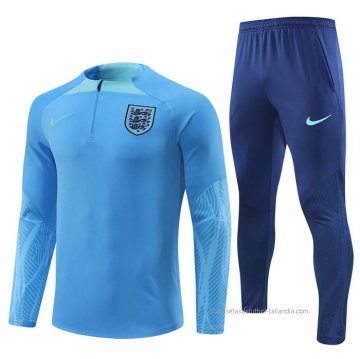 Chandal de Sudadera del Inglaterra 2022-2023 Azul Claro